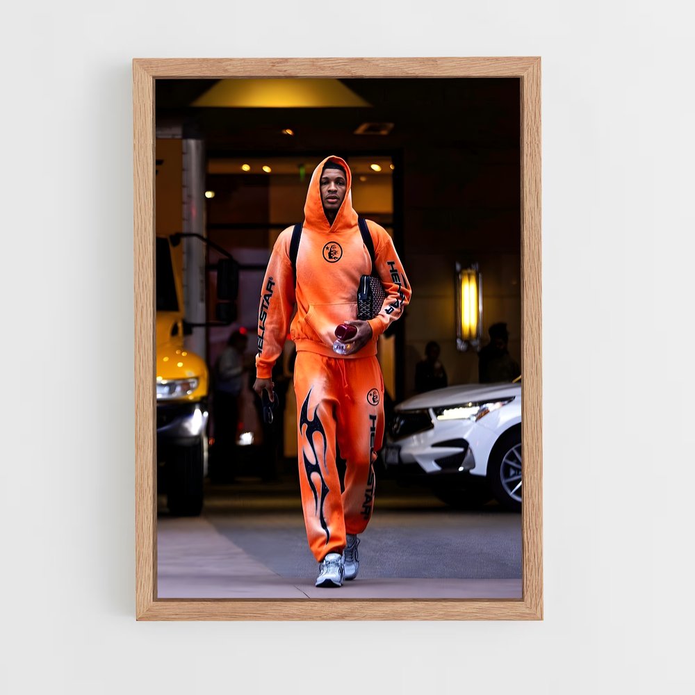 Poster Orange Street Vibe – affiche Basketball (vue 4)